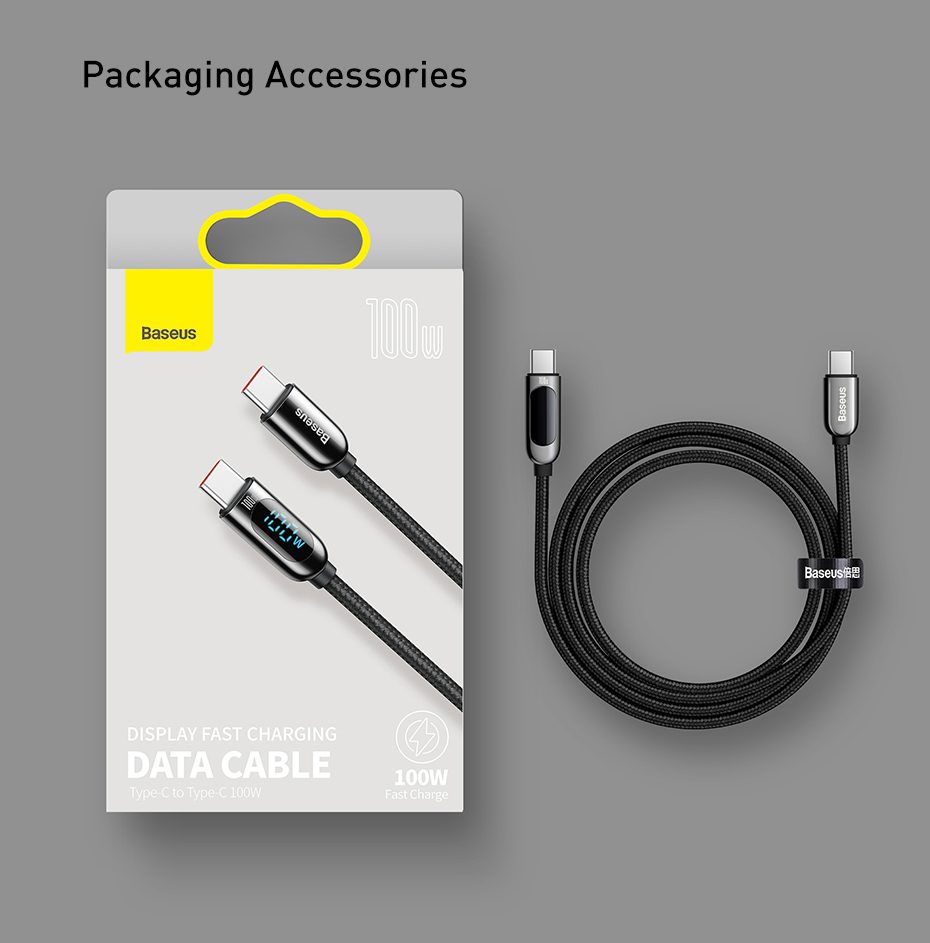Usb C Cable 100w Display, Cable Usb Type C Display