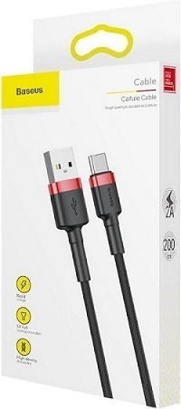 Baseus Cavo Micro USB 2A, 3 Metri, Grigio/nero, Modello CAMKLF-HG1 - 2